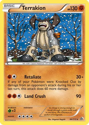 Terrakion 084/113 - Legendary Treasures Reverse Holofoil