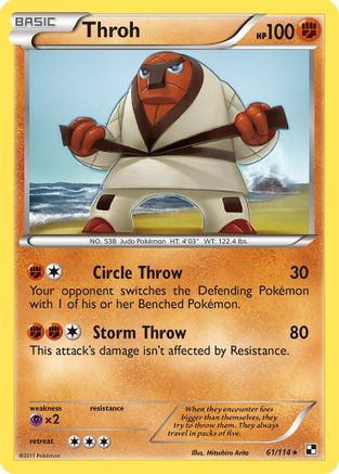 Throh 061/114 - Black and White Reverse Holofoil