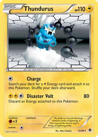 Thundurus 035/98 - Emerging Powers Reverse Holofoil