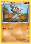 Timburr 058/114 - Black and White Reverse Holofoil