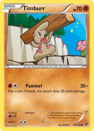 Timburr 065/146 - XY Base Set Reverse Holofoil