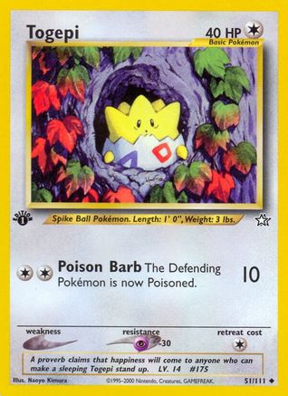 Togepi 051/111 - Neo Genesis 1st Edition