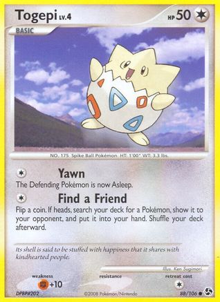 Togepi 088/106 - Great Encounters Reverse Holofoil