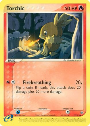 Torchic 077/97 - Dragon Reverse Holofoil