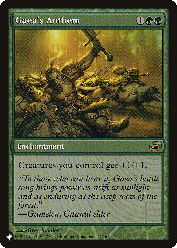 Gaea's Anthem (LIST-PLC-147) - The List: (colorshifted)