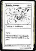 Priority Avenger (CMB1-009) - Mystery Booster Playtest Cards 2021