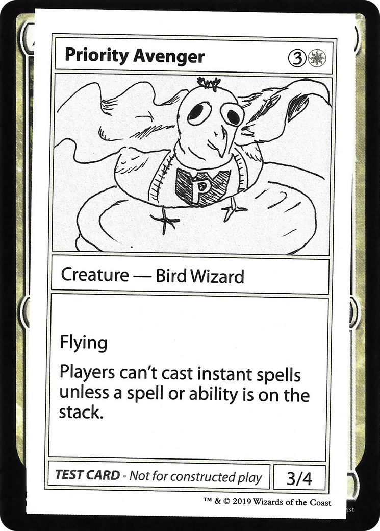 Priority Avenger (CMB1-009) - Mystery Booster Playtest Cards 2021