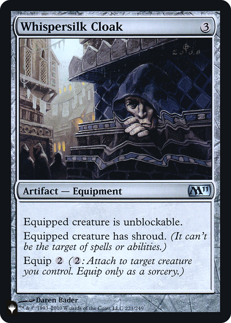 Whispersilk Cloak (LIST-M11-221) - The List Foil