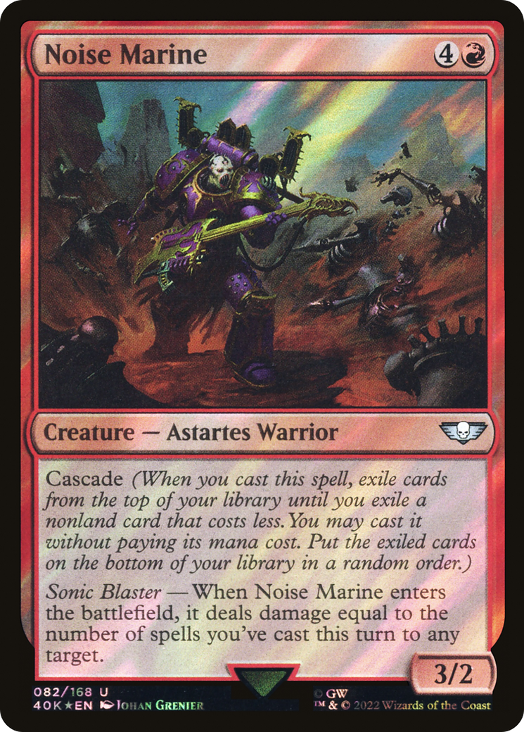 Noise Marine (40K-82★) - Warhammer 40,000 Commander Foil