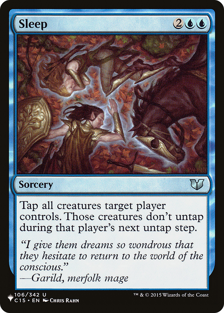 Sleep (LIST-C15-106) - The List