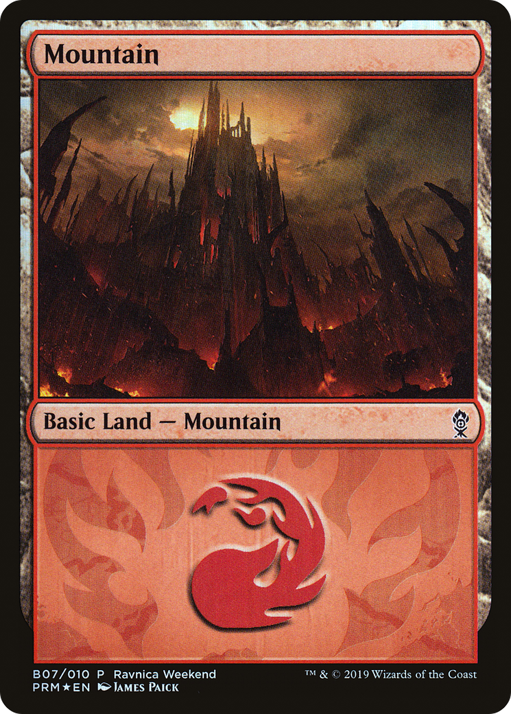 Mountain (LARP-B07) - RNA Ravnica Weekend Foil