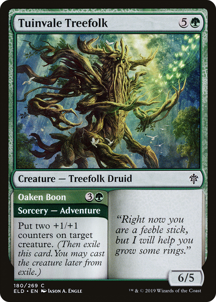 Tuinvale Treefolk // Oaken Boon (ELD-180) - Throne of Eldraine Foil