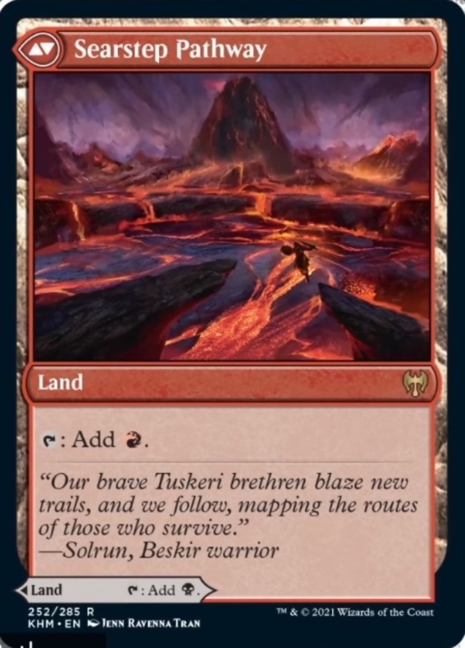 Blightstep Pathway // Searstep Pathway (KHM-252) - Kaldheim Foil