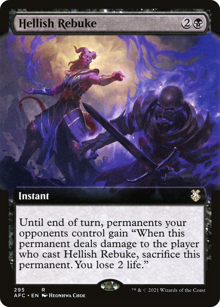 Hellish Rebuke (AFC-295) - Forgotten Realms Commander: (Extended Art)