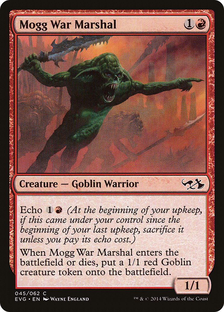 Mogg War Marshal (DD3-045) - Duel Decks Anthology: Elves vs. Goblins