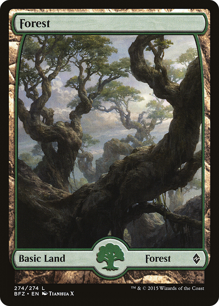 Forest (BFZ-274) - Battle for Zendikar Foil