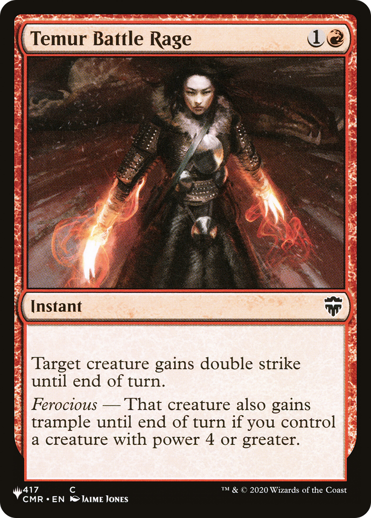 Temur Battle Rage (LIST-CMR-417) - The List