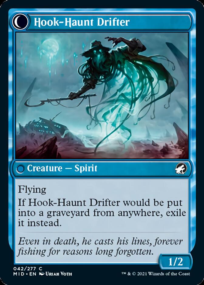 Baithook Angler // Hook-Haunt Drifter (MID-042) - Innistrad: Midnight Hunt: (Double Faced Transform)