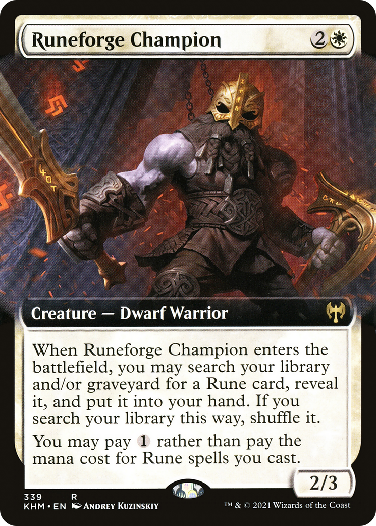 Runeforge Champion (KHM-339) - Kaldheim: (Extended Art)