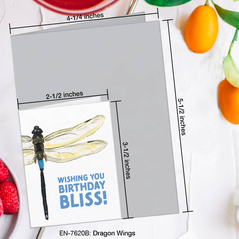 Dragon Wings, Greeting Card (#7620B)