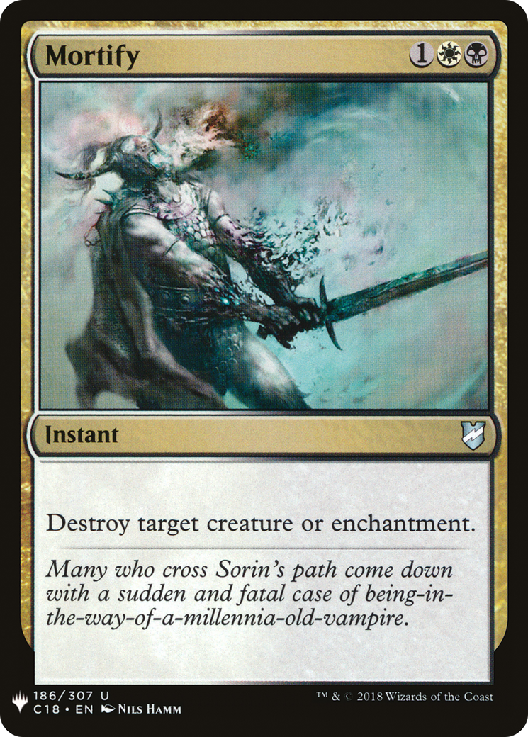 Mortify (LIST-C18-186) - The List