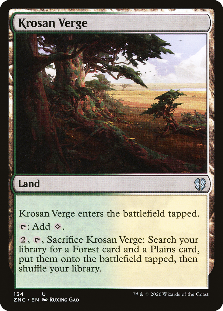 Krosan Verge (ZNC-134) - Zendikar Rising Commander