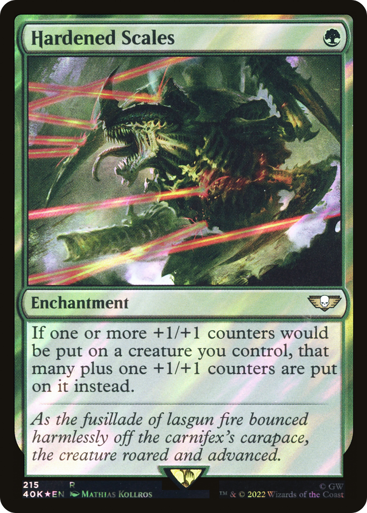 Hardened Scales (40K-215★) - Warhammer 40,000 Commander Foil