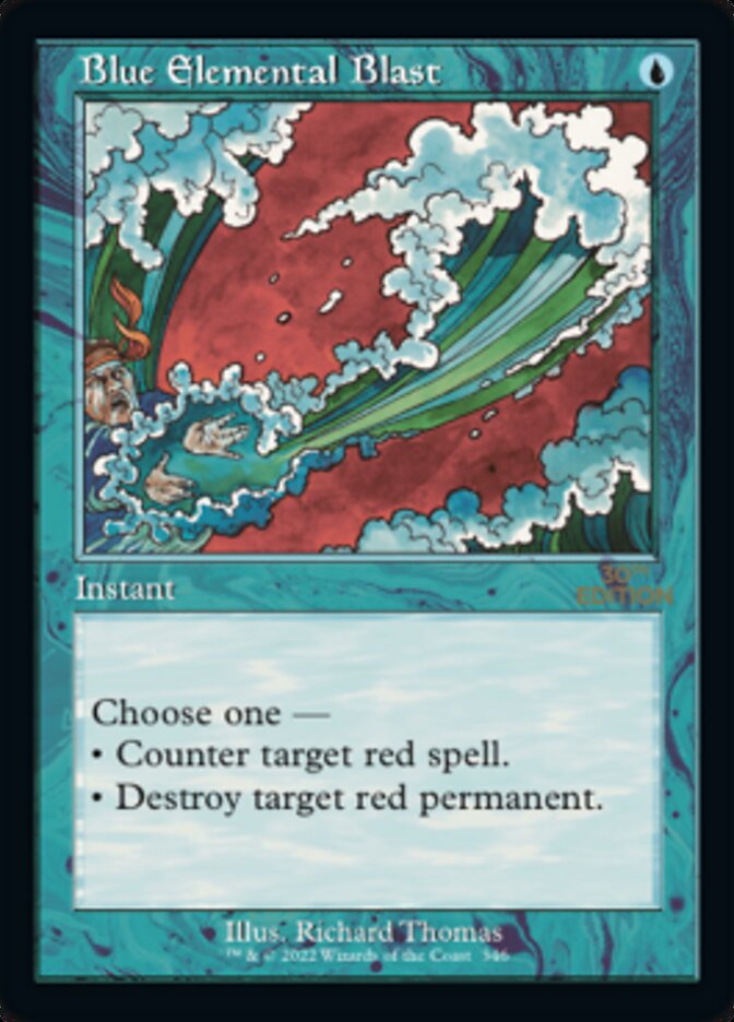 Blue Elemental Blast (Retro Frame) (30A-346) - 30th Anniversary Edition