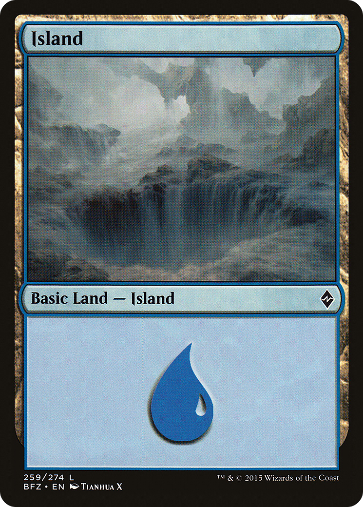 Island (BFZ-259A) - Battle for Zendikar
