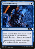 Frantic Inventory (M21-050) - Core Set 2021 Foil