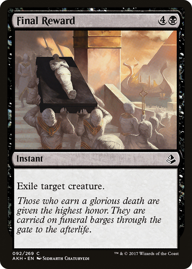 Final Reward (AKH-092) - Amonkhet Foil