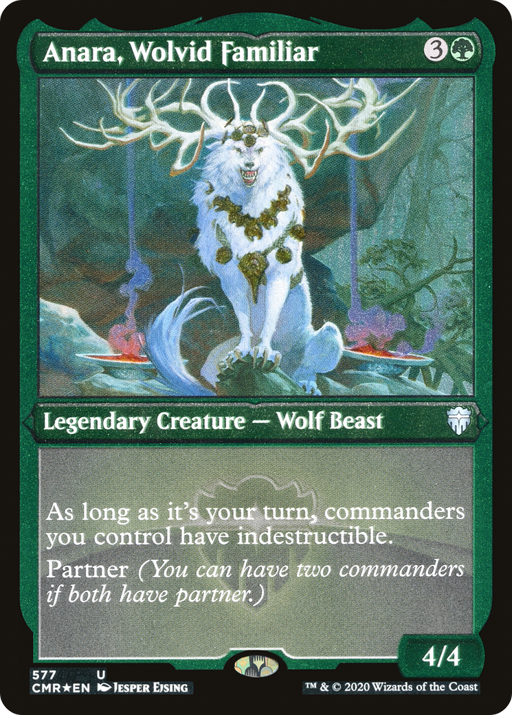 Anara, Wolvid Familiar (CMR-577) - Commander Legends Foil