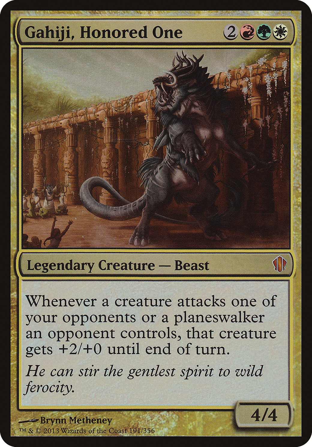 Gahiji, Honored One (OVER-191) - Commander 2013 Oversized Foil