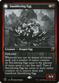 Smoldering Egg // Ashmouth Dragon (DBL-159) - Innistrad: Double Feature: (Double Faced Transform) Foil