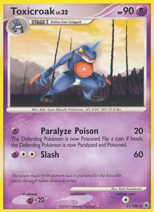 Toxicroak 031/100 - Majestic Dawn