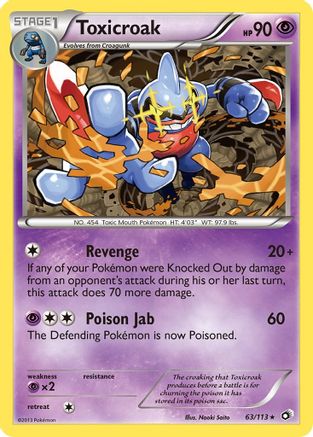Toxicroak 063/113 - Legendary Treasures