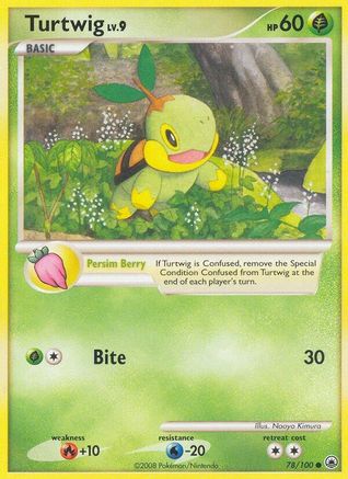 Turtwig 078/100 - Majestic Dawn Reverse Holofoil