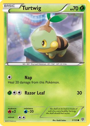 Turtwig 001/135 - Plasma Storm Reverse Holofoil