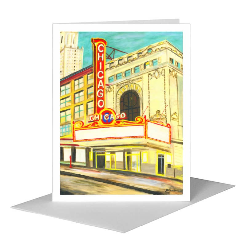 Chicago Theater, Greeting Card (#7507A)