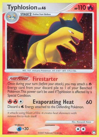 Typhlosion 016/123 - Mysterious Treasures Holofoil