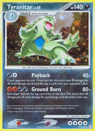 Tyranitar 017/123 - Mysterious Treasures Holofoil