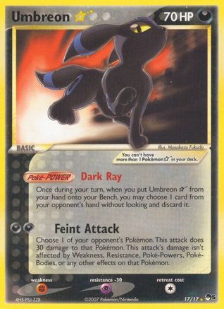 Umbreon Star 017 - POP Series 5 - Holofoil