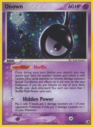 Unown 00!/115 - Unseen Forces Holofoil
