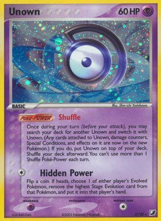 Unown 00D/115 - Unseen Forces Holofoil