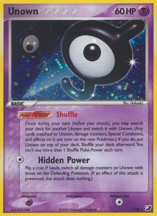 Unown 00J/115 - Unseen Forces Holofoil