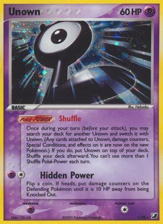 Unown 00L/115 - Unseen Forces Holofoil