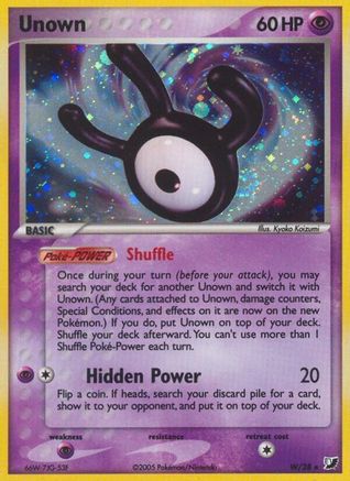 Unown 00W/115 - Unseen Forces Holofoil
