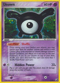Unown 00X/115 - Unseen Forces Holofoil