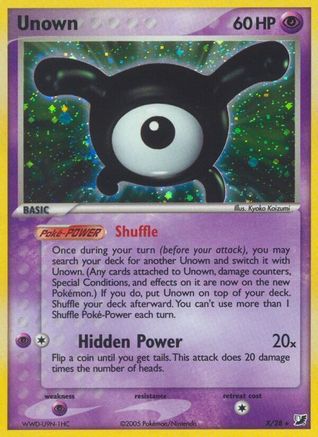 Unown 00X/115 - Unseen Forces Holofoil