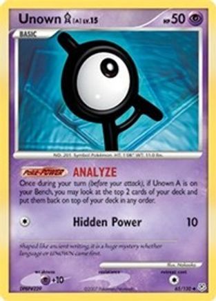 Unown [A] 065/130 - Diamond and Pearl